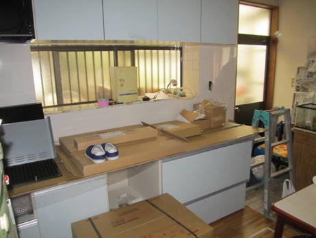 キッチンリフォーム中