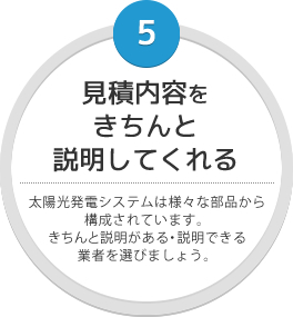 見積内容をきちんと説明してくれる